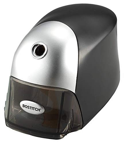 Bostitch Office QuietSharp Executive Heavy Duty Electric Pencil Sharpener for 65% Faster Sharpening and 6X Longer Cutter Life - Colored Pencil Compatible, Black - color: Black