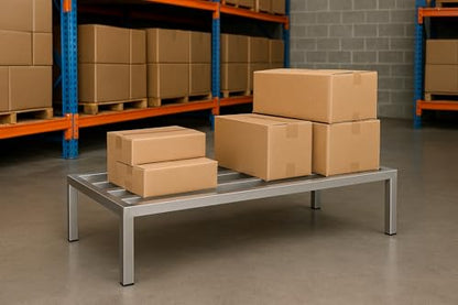 CenPro Commercial NSF Aluminum Dunnage Rack - 1,500 lb. Weight Capacity - 30"x24"x12" (28W-138) - size: 30x24x12"