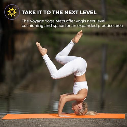 Voyage 5mm Studio Yoga Mats, 10 Pack, 72x24in - color: Orange