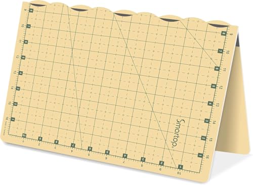 18"x12" Self Healing 3 Layer Folding Cutting Mat, Non-slip Non-reflective, Great for Crafts, Quilting, Sewing, Scrapbooking Molandi Yellow (Molandi Yellow)
