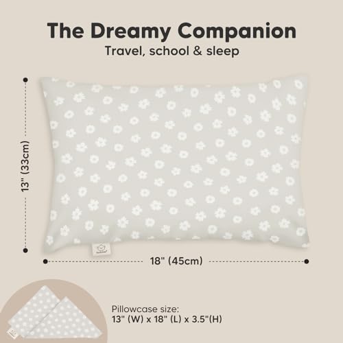 Toddler Pillow with Pillowcase, 13x18 My Little Dreamy Pillow (Meadow) - color: Meadow