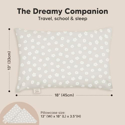 Toddler Pillow with Pillowcase, 13x18 My Little Dreamy Pillow (Meadow) - color: Meadow