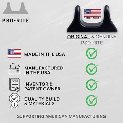 PSO-RITE Psoas Muscle Release Tool – Made in USA, Patented Deep Tissue Massage Device for Your Back, Hip Flexor & Trigger Point Relief, Night Black - color: Night Black