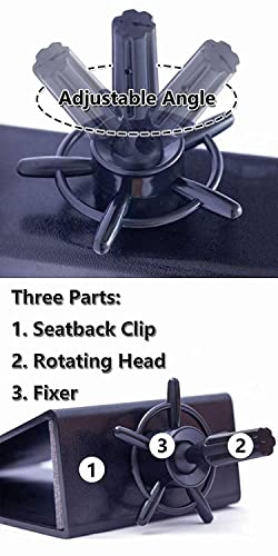 Chair Mannequin Head Clamp Stand with Clip for Wigs and Trainning Head Sturdy and Durable Adjustable Wig Head Stand Holder for Cosmetology Hairdressing Seat Back Clamp