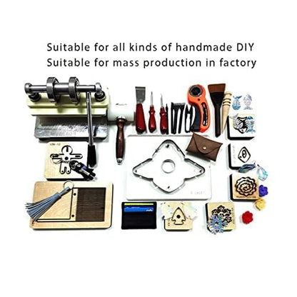 Alloy Steel Round Shape Cutting Die for Cardboard, Leather, PVC, Fabric Good Helper for Handicraft (Steel) - color: Steel