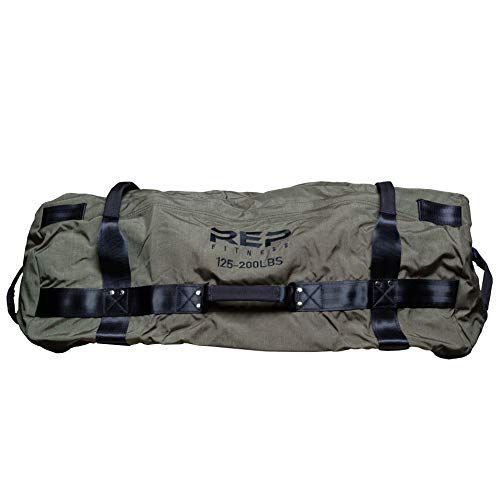 REP Fitness Adjustable Sandbag 1000D Cordura 5-200 Lbs 7 Reinforced Handles Water-Resistant Quick-Dry Small XL Functional Strongman Training Workout Cross-Fit Weighted Bag Exercise Gym Heavy - color: XL-ArmyGreen