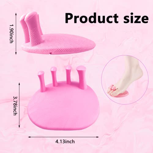 Toe Separators for Overlapping Toes Women,Pink Calf Trainer Toe Separators for Women,Multifunctional Bunion Corrector Thin Leg Exerciser,Suitable for Having Plantar Fasciitis,Bunions,Other Foot Pain - color: 2-pink