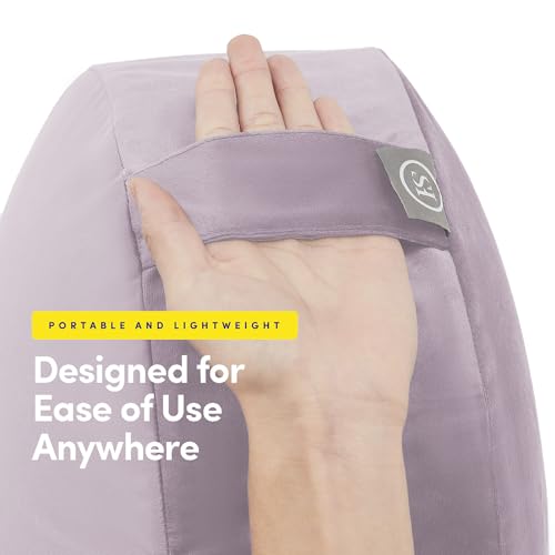 Meditation Cushion Bolster Pillow for Restorative Yoga – Supportive Cushion for Meditation, Pilates, and Relaxation – Filled with Buckwheat Hulls - Removable Cover - color: Lavender, size: Round (Filled with Buckwheat)
