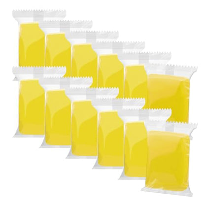 Yellow Air Dry Clay 12 Packs Foam Clay Air Dry Foam Clay for Kids, Moldable Super Light Weight Clay Perfect for Arts, Crafts, Classroom Teaching - color: Yellow