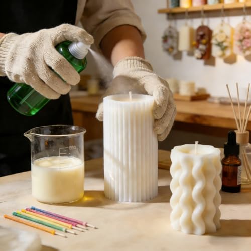 Professional Mold Release Spray for Candle Making & Epoxy Resin | Fast-Drying Silicone Formula | Non-Stick Extends Mold Life | Withstands 500°F | 3.38oz/100ml