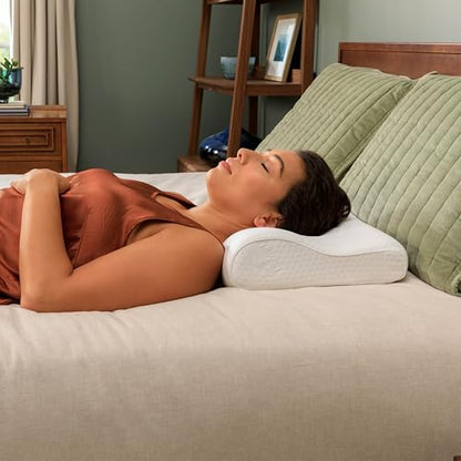 Tempur-Pedic TEMPUR-Ergo Neck Pillow, Medium Profile, White - size: Medium Profile