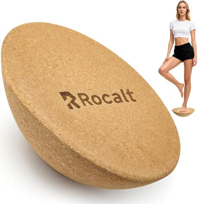 Rocalt Half Ball Balance Trainer, 11.8” Cork Wobble Board