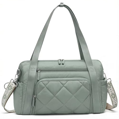 SYTRAH Gym Bag for Women, Duffle Sport Purse for Travel & Dance Green - color: Green(No shoe compartment)