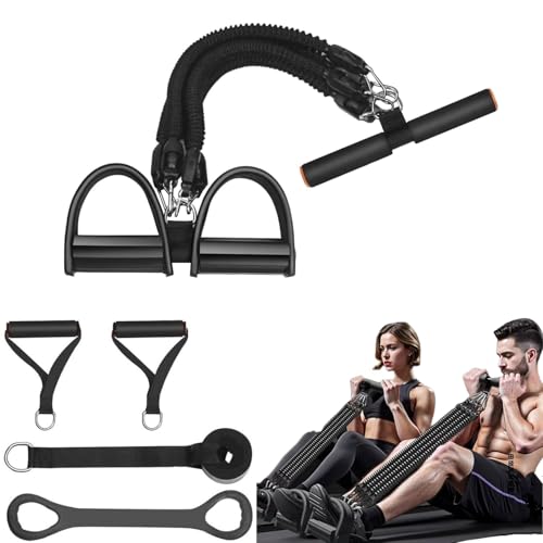 Resistance Bands for Exercise,6-Tube Elastic Yoga Pedal Puller Resistance Band, Natural Latex Tension Rope Fitness Equipment, for Abdomen/Waist/Arm/Leg Stretching Slimming Training - color: Black-M