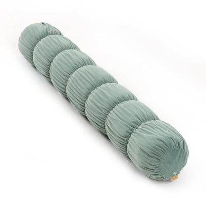 Pat. Pend. Long Cylinder Pillow for Bed, 47 Inch, Green - color: Green, size: 47"x 7.87"