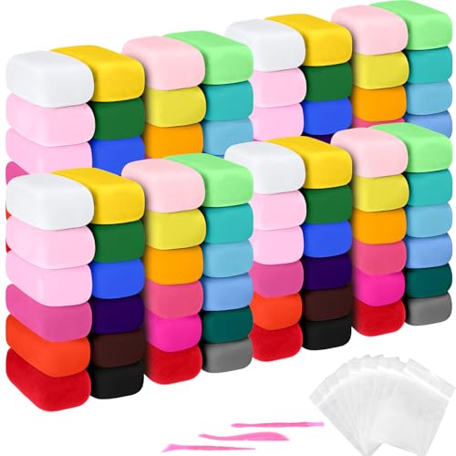 Poen 108 Pcs Air Dry Clay Kit with Sculpting Tool, 36 Colors DIY Modeling Magic Clay for Kids, Non-Sticky Soft and Light, Arts and Crafts Gift for Boys Girls Adults