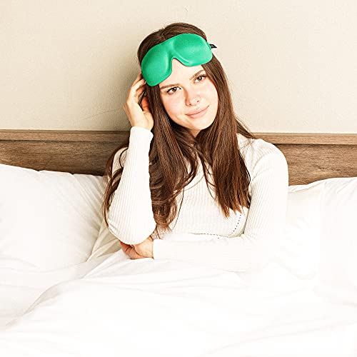 Bucky 40 Blinks No Pressure Eye Mask for Travel & Sleep - color: Green