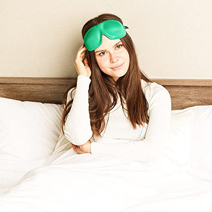 Bucky 40 Blinks No Pressure Eye Mask for Travel & Sleep - color: Green