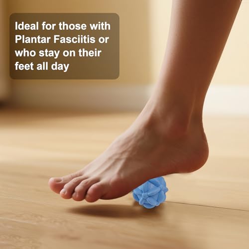 Foot Massage Ball Myofascial Release, Pain Relieve from Plantar Fasciitis, Hand & Back Massage Ball, Restore Foot Massage Roller, Massage Tool for Tight Muscles and Sore Feet - color: 3pcs Balls
