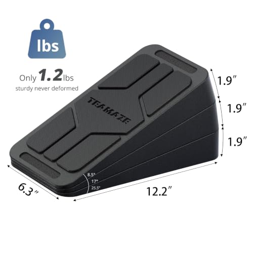 Slant Board for Calf Stretching, 6 Packs Adjustable Angles Non-Slip Rubber Slant Board,Squat Wedge Stretcher Equipment for Physical Therapy Home Exercise,Calf Stretch Wedge Improve Lower Leg