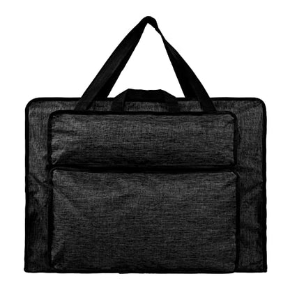 Students' Water-Resistant Portfolio Tote for Art Supplies - 8K Drawing Board Carry Shoulder Bag - Durable Portfolio Case - color: #3，Black