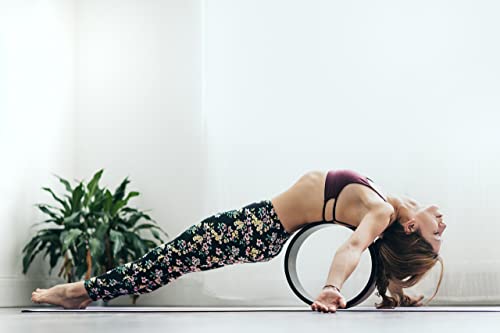 YOGA DESIGN LAB | THE YOGA WHEEL | Eco Printed, Extra Strength, Padded, Dharma Exercise Wheel | Designed in Bali | Enhance Your Postures and Stretch Deeper