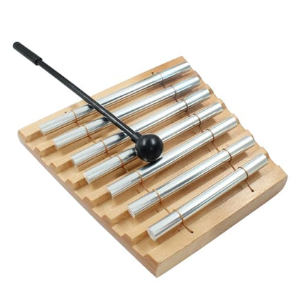 Luomorgo Meditation Chimes, Seven Tone Hand Chimes Instrument, 1 Set - size: 1 Set-Seven Tone