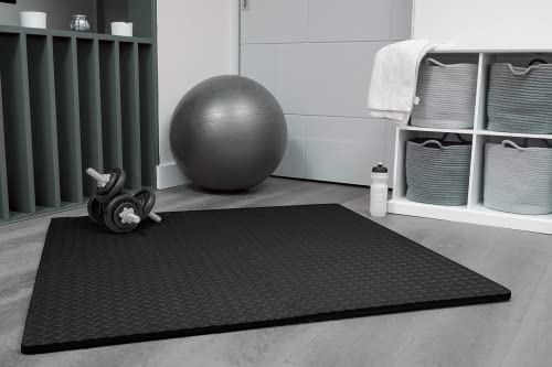Kangler 20 pcs Gym Mats Set - EVA Foam Puzzle Floor Mats, High-Density Interlocking Foam Floor Tiles Home Workout Exercise Mats for Play-Room Garage Pool Treadmill Garage Kitchen Flooring