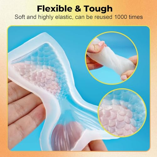 JDiction Brush-On Silicone Mold Making Kit, 10-15 Minutes Fast Cure Silicone Rubber, 20OZ Super Elastic Liquid Mold Making Silicone for Casting Resin Molds & Silicone Molds (Pack of 3) - size: 20oz (Pack of 3)