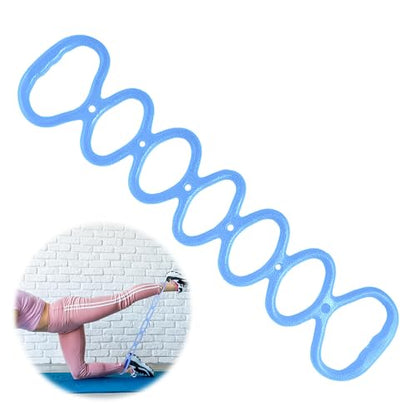 Walk at Home Looped Resistance Bands, 7 Ring Adjustable Exercise Bands for Fitness Stretching Physical Therapy Home Gym Yoga Workout Bands for Arms Legs Shoulders Full Body Training