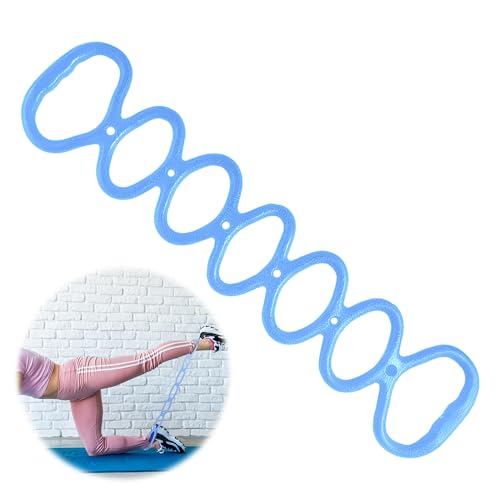 Walk at Home Looped Resistance Bands, 7 Ring Adjustable Exercise Bands for Fitness Stretching Physical Therapy Home Gym Yoga Workout Bands for Arms Legs Shoulders Full Body Training