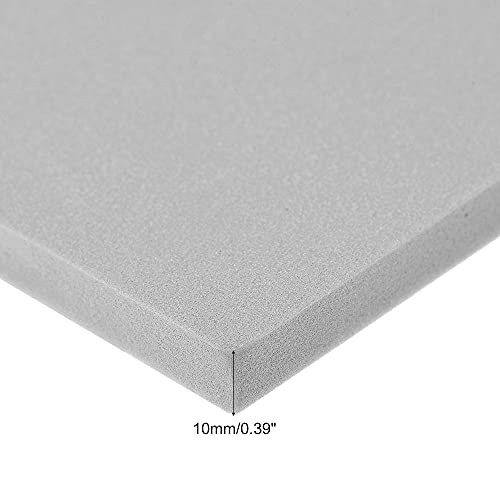 uxcell Grey EVA Foam Sheets 10 x 10 Inch 10mm Thickness for Crafts DIY Projects, 4 Pcs