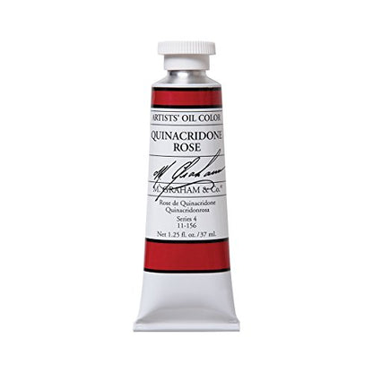M. Graham Artist Oil Paint Quinacridone Rose 1.25oz/37ml Tube - color: Quinacridone Rose, size: 1.25 Fl Oz (Pack of 1)