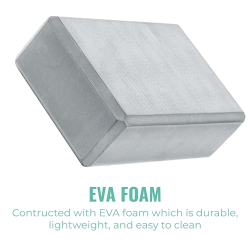 3in Foam Bulk Yoga Blocks, 10 Pack - color: Cool Gray