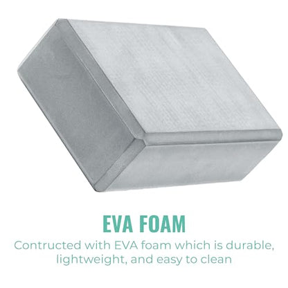 3in Foam Bulk Yoga Blocks, 10 Pack - color: Cool Gray