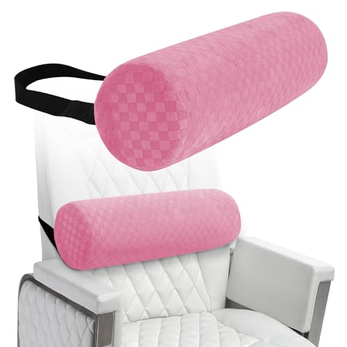 Lumbar Roll Pillow for Lower Back Support, Foam Cushion,Pink, 15 * 4.3'' - color: Pink, size: Long-15*4.3''