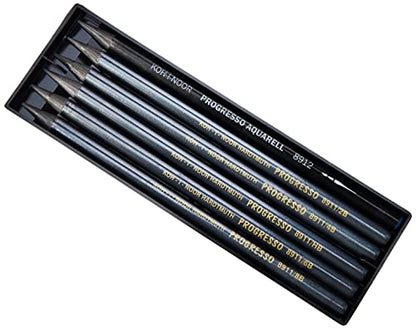 KOH-I-NOOR Progresso Woodless Graphite Pencil Set (Set of 6)