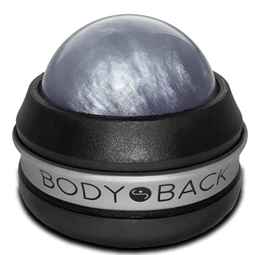Body Back Massage Roller Ball - Body & Neck Massager for Muscle Recovery - color: Silver