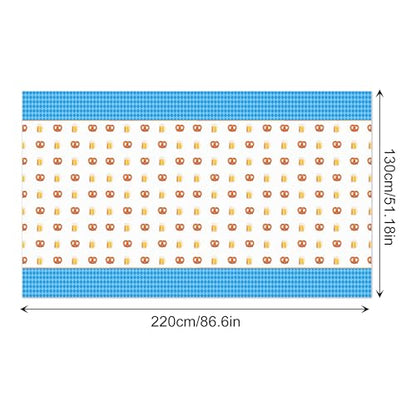 1Pc Oktoberfest Party Plastic Tablecloth 54 x 87 Inch Long Table Cover, Germany Beer Festival Party Tablecover for German Theme Kids Baby Shower Birthday Dinner Picnic Kitchen Event - color: Oktoberfest