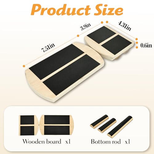 Primst Ankle Balance Board – Non-Slip Single Leg Balance Trainer for Foot Strength & Stability, Rehab, Sprain Recovery, Plantar Fasciitis Relief with Instructions Included