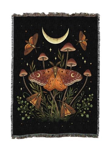 Pure Country Weavers Autumn Light Underwings by Episodic Drawing - Gift Tapestry Throw Blanket Woven from Cotton - Made in The USA (50X60) - color: Autumn Light Underwings, size: 50x60