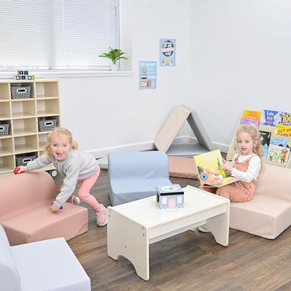 Children's Factory Flexible Seating Classroom Set, Elements | Easy to Clean Water-Resistant Vegan Leather Kids Chair, High Density Foam Toddler Chair for Preschool, Daycare, or Playrooms - color: Elements