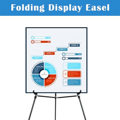 70" Adjustable Aluminum Display Easel Stand, Holds 20 lbs | Versatile Tripod Easel for Artistic Presentations, Lightweight and Sturdy for Art Shows, Exhibitions, and Studios,4 Pack - style: 4 Pack