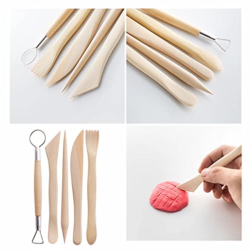 Clay Tools 52PCS Pottery Tools Clay Sculpting Tools Polymer Clay Tools Kit Ceramic Tools for DIY Handcraft Modeling Clay Carving Tools Set - color: 52PCS