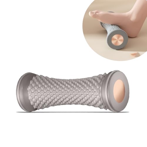 Foot Massage Roller Manual Trainer for Relieve Plantar Fasciitis Heel & Foot Arch Pain and Deep Tissue Massage Multi-Functional Feet Massages Trigger Point Therapy Reflexology Tool Gray - color: Gray