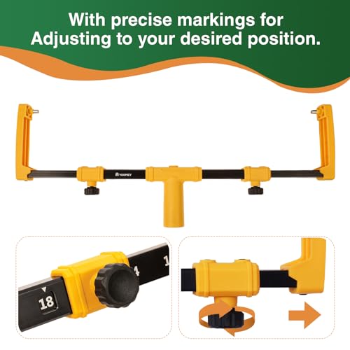 VOOMEY 18 Inch Paint Roller Frame, Adjustable 12-18" for Large Painting | Extendable 12-18" Frame Supports Large Area Painting on Walls And Ceilings with Compatible Extension Poles - size: 18"Paint Roller Frame