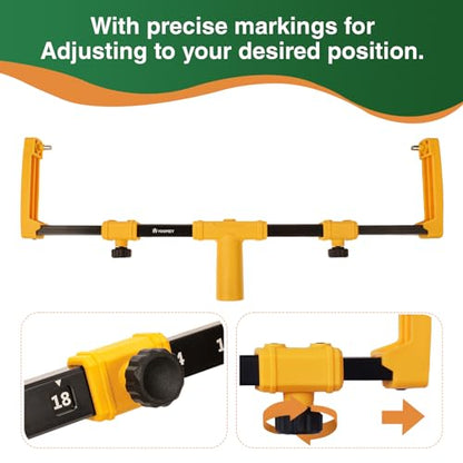 VOOMEY 18 Inch Paint Roller Frame, Adjustable 12-18" for Large Painting | Extendable 12-18" Frame Supports Large Area Painting on Walls And Ceilings with Compatible Extension Poles - size: 18"Paint Roller Frame