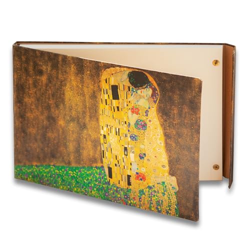 Watercolor Paper Pad — Magnetic Hardcover — 100% Cotton Watercolor Paper, Cold Press 200 GSM — 40 Sheets — Lay-Flat Watercolor Sketchbook — Art Supplies — KIROSKETCH (Klimt The Kiss 9x12 inch (A4) - color: Klimt The Kiss, size: 9x12 inch (A4)