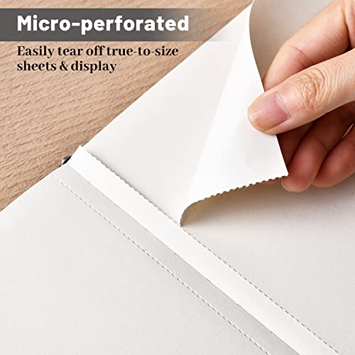 Hardcover Sketch Book, Sketchbook Drawing Pad,160GSM Thick Sketching Paper | Smooth, 46 Sheets/92 Pages, Acid-Free Art Paper, Micro-Perforated Pages, High Quality,Easy Tear Off, Sturdy Binding, 9" x 12"