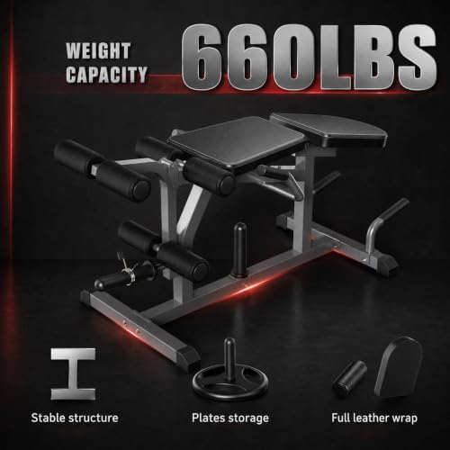 Z ZHICHI 2-in-1 Leg Curl/Extension Machine,Home Use,Burn quads/Calves Fast | 5s Quick Function Switch,7.9sqft Flexible Space Use,3 sets Quads+calves=burn,50×50×1.4mm Sq tube,Holds 660LBS rock solid